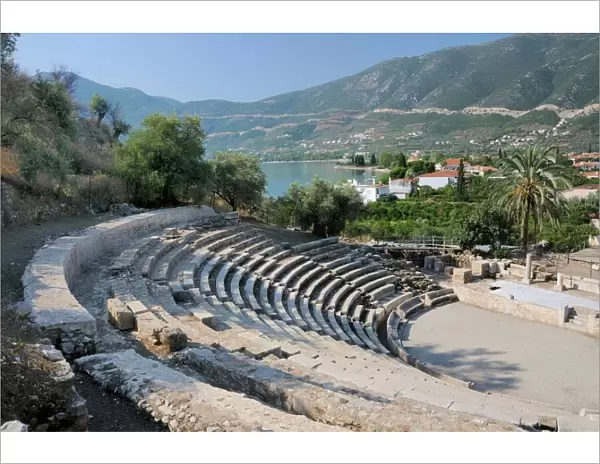 Small theatre of Ancient Epidaurus (Epidavros), Argolis, Peloponnese, Greece, Europe