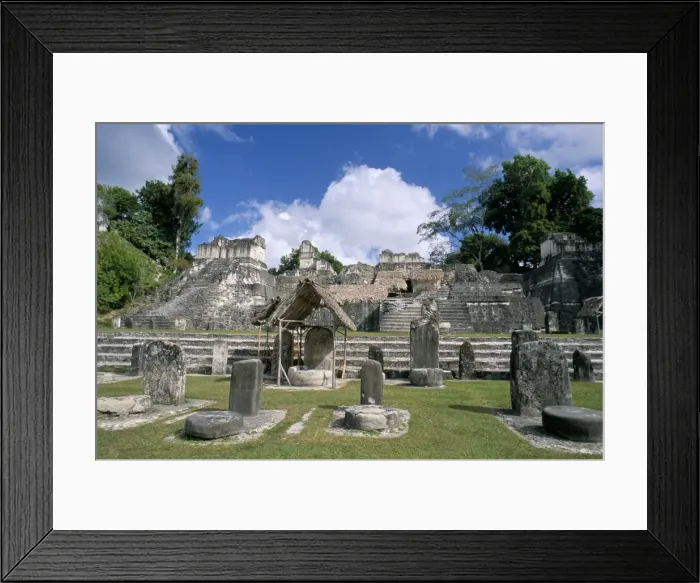 Framed Print : Stelae in foreground Framed Print : Stelae in foreground