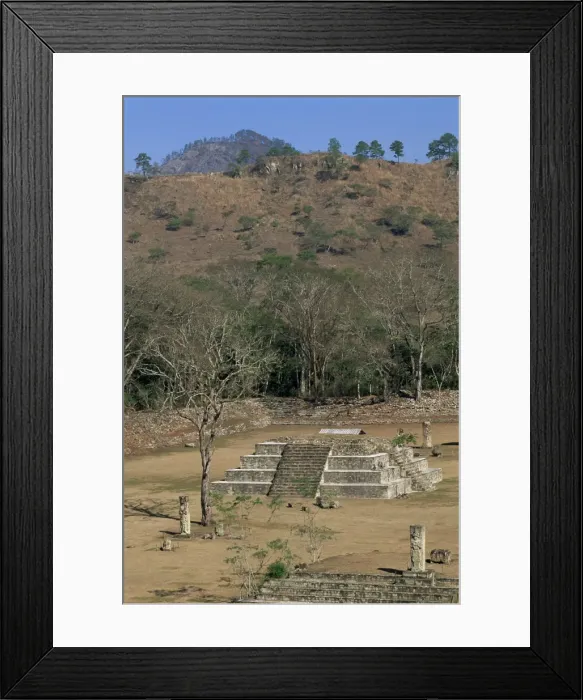 Framed Print : Great Plaza and Temple A Framed Print : Great Plaza and Temple A