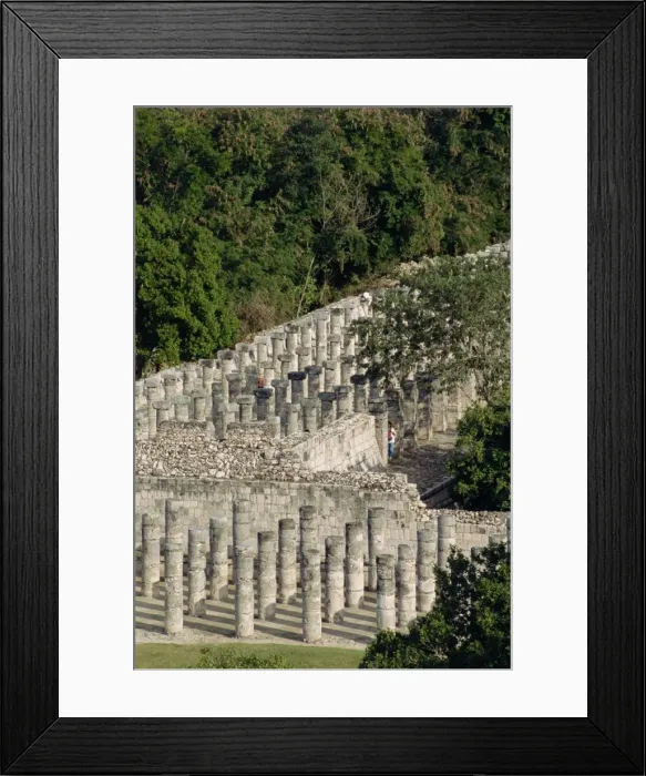 Framed Print : The group of a thousand columns Chichen Itza Framed Print : The group of a thousand columns Chichen Itza