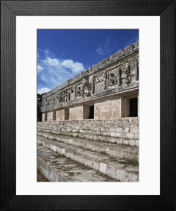 Framed Print : Nunnery Quadrangle at the Mayan site of Uxmal Framed Print : Nunnery Quadrangle at the Mayan site of Uxmal