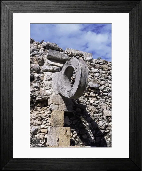 Framed Print : Detail, ball court Framed Print : Detail, ball court
