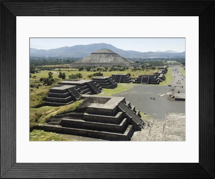 Framed Print : View from Pyramid of the Moon of the Avenue of Framed Print : View from Pyramid of the Moon of the Avenue of