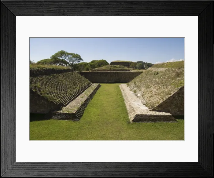 Framed Print : The ball court at the ancient Zapotec city of Monte Alban Framed Print : The ball court at the ancient Zapotec city of Monte Alban