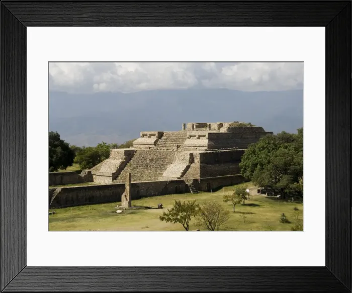 Framed Print : Building 5 at the ancient Zapotec city of Monte Alban Framed Print : Building 5 at the ancient Zapotec city of Monte Alban