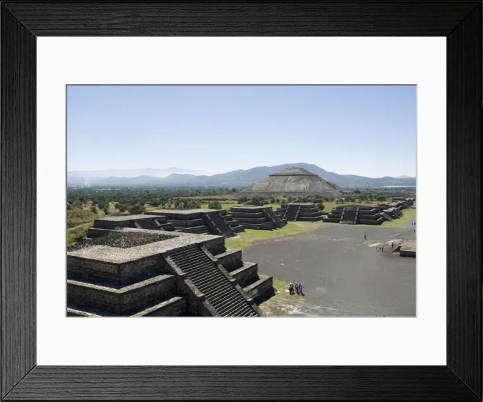 Framed Print : View from Pyramid of the Moon of the Avenue of Framed Print : View from Pyramid of the Moon of the Avenue of