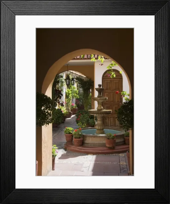 Framed Print : Typical courtyard Framed Print : Typical courtyard