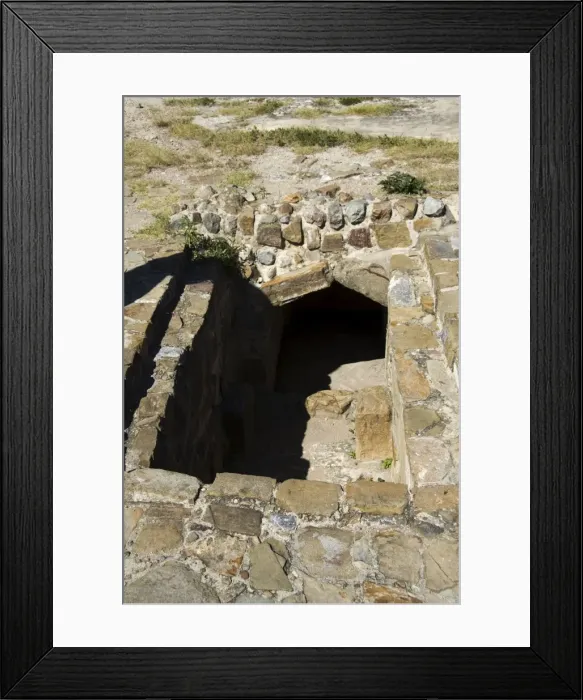 Framed Print : Tomb at the ancient Zapotec city of Monte Alban Framed Print : Tomb at the ancient Zapotec city of Monte Alban