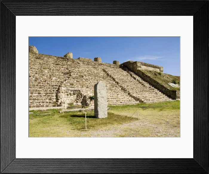 Framed Print : A stela at the ancient Zapotec city of Monte Alban Framed Print : A stela at the ancient Zapotec city of Monte Alban