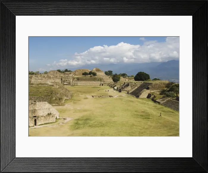 Framed Print : Looking north across the ancient Zapotec city of Monte Alban Framed Print : Looking north across the ancient Zapotec city of Monte Alban