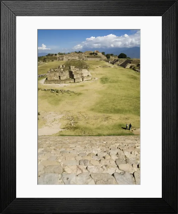 Framed Print : Looking north across the ancient Zapotec city of Monte Alban Framed Print : Looking north across the ancient Zapotec city of Monte Alban