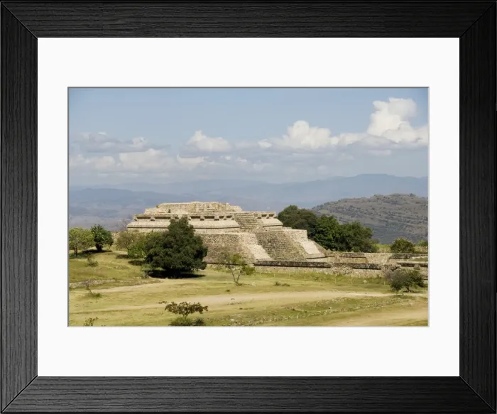 Framed Print : Looking north across the ancient Zapotec city of Monte Alban Framed Print : Looking north across the ancient Zapotec city of Monte Alban