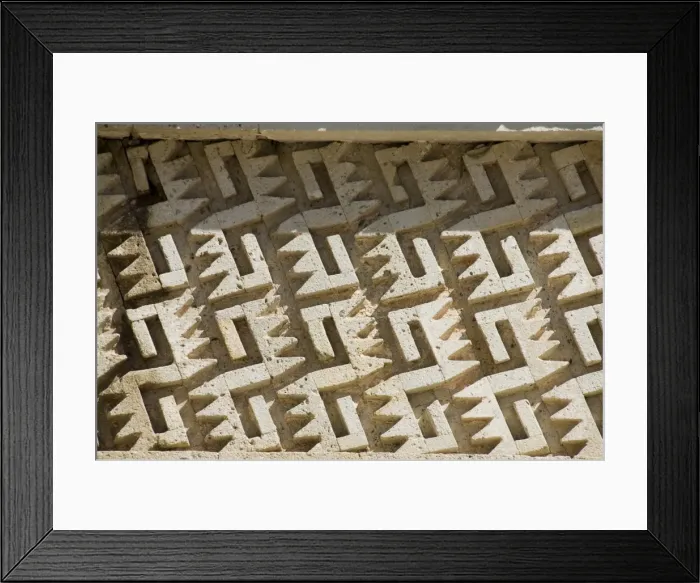 Framed Print : Fantastic geometric carving Framed Print : Fantastic geometric carving