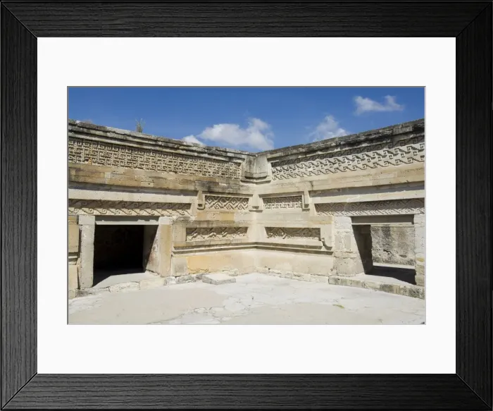 Framed Print : Fantastic geometric carving Framed Print : Fantastic geometric carving