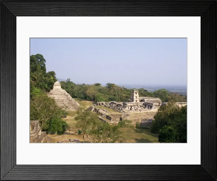 Framed Print : Temple of the Inscriptions and the Palace Framed Print : Temple of the Inscriptions and the Palace