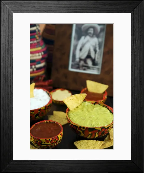 Framed Print : Sauces, Mexican food Framed Print : Sauces, Mexican food