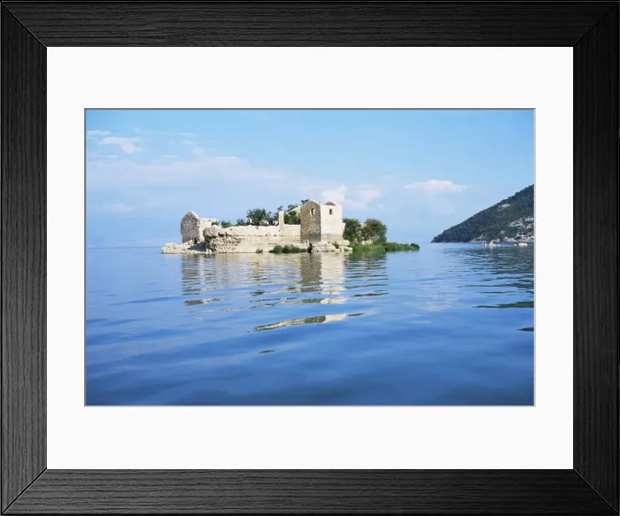 Framed Print : Old prison island of Grmozur Framed Print : Old prison island of Grmozur