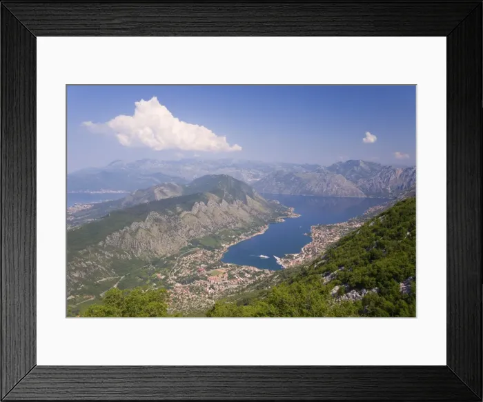 Framed Print : Elevated view of the Fjord Framed Print : Elevated view of the Fjord