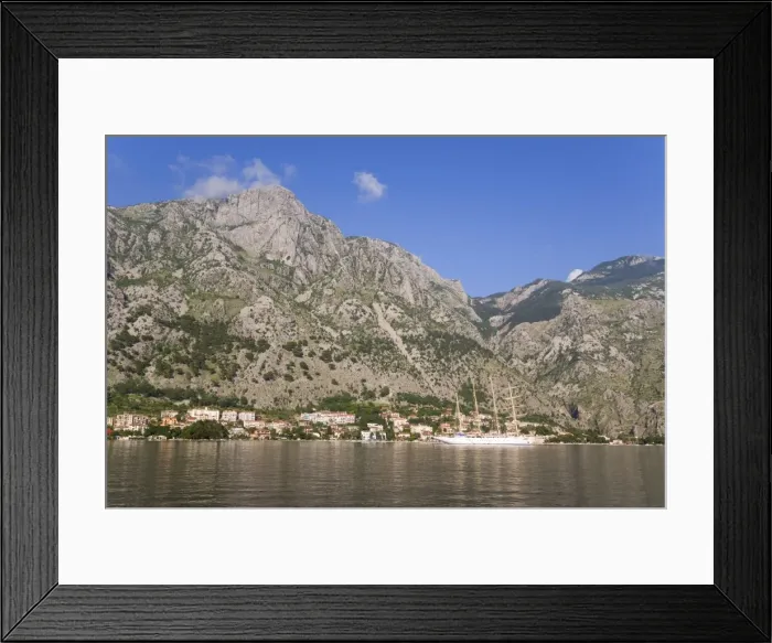 Framed Print : Bay of Kotorska and the Lovcen mountain range Framed Print : Bay of Kotorska and the Lovcen mountain range