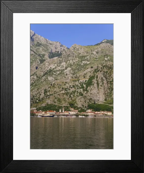 Framed Print : Bay of Kotorska and the Lovcen mountain range Framed Print : Bay of Kotorska and the Lovcen mountain range