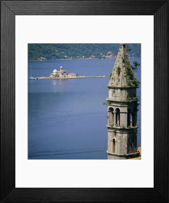 Framed Print : Kotor Bay seen from Perast