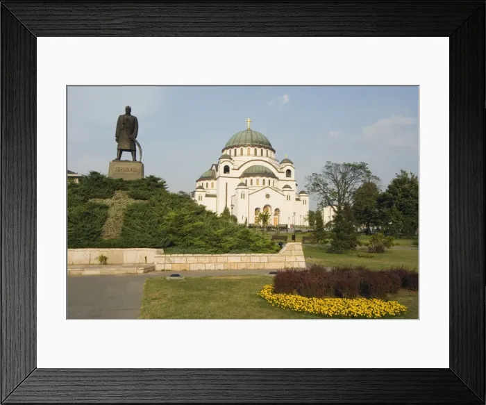 Framed Print : Monument in front of St Framed Print : Monument in front of St