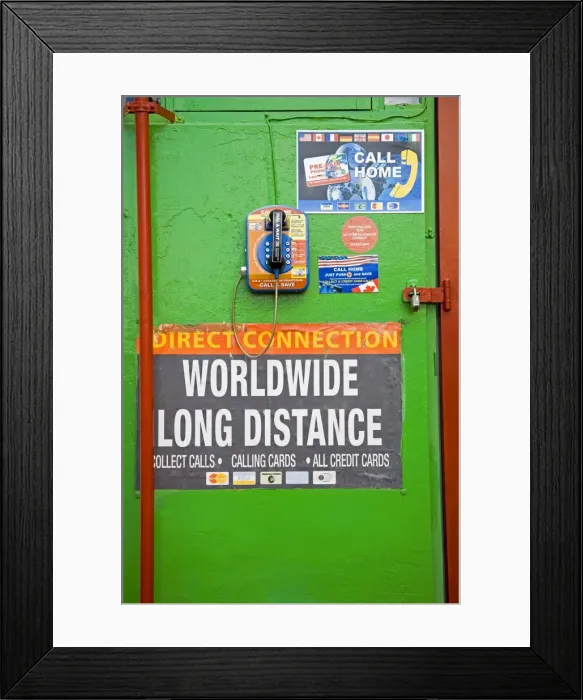 Framed Print : Public phone Framed Print : Public phone