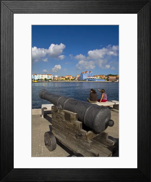 Framed Print : Cannon, Punda District Framed Print : Cannon, Punda District