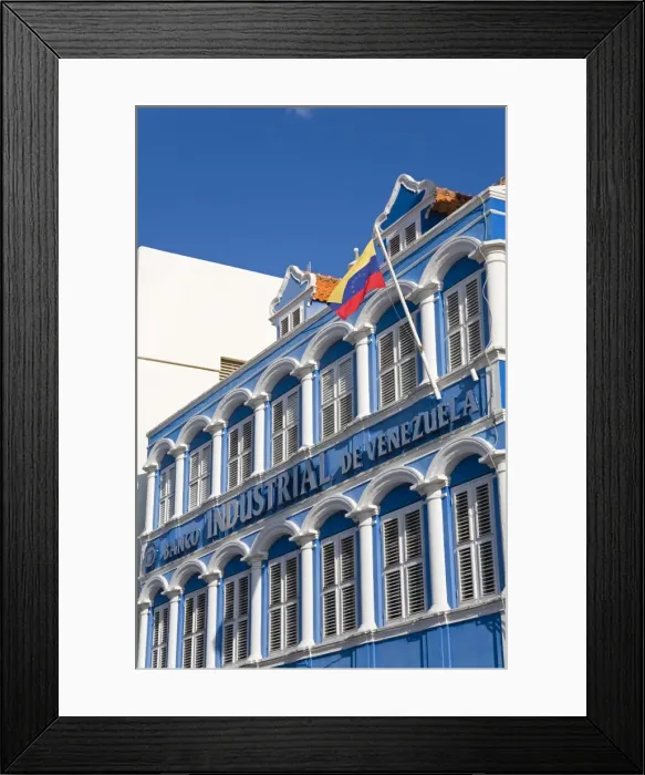 Framed Print : Banco Industrial De Venezuela on Handelskade Framed Print : Banco Industrial De Venezuela on Handelskade