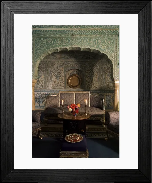 Framed Print : Seating area in an ante-room to the Grand Durbar Hall Framed Print : Seating area in an ante-room to the Grand Durbar Hall