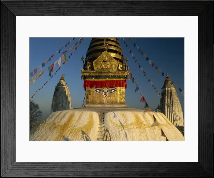 Framed Print : The Swayambhunath Stupa or Monkey Temple Framed Print : The Swayambhunath Stupa or Monkey Temple