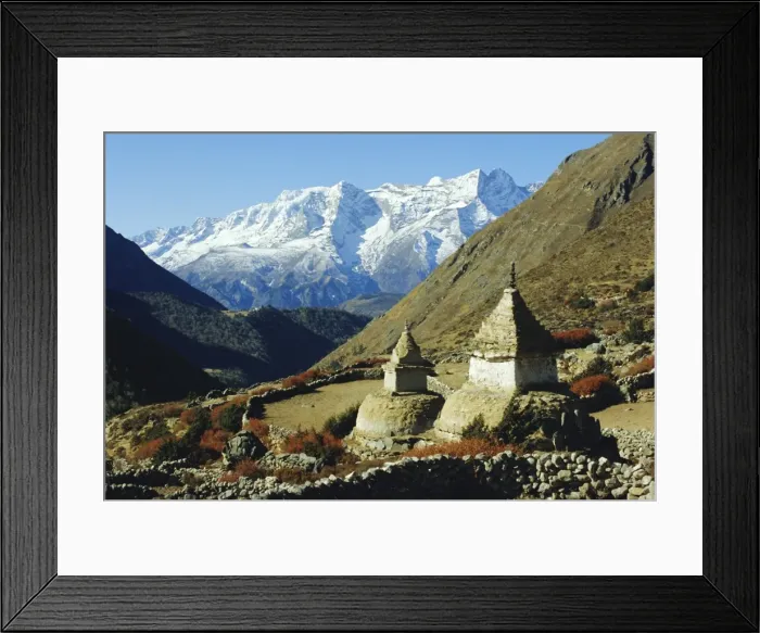 Framed Print : Stupas on the path to Tengboche Framed Print : Stupas on the path to Tengboche