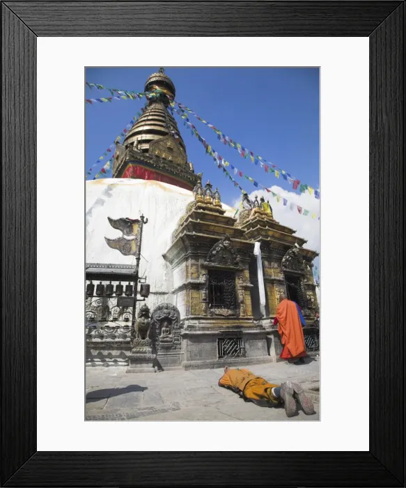 Framed Print : Swayambhunath Stupa (Monkey Temple) Framed Print : Swayambhunath Stupa (Monkey Temple)