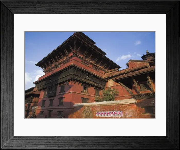 Framed Print : A house with carved wooden windows Framed Print : A house with carved wooden windows