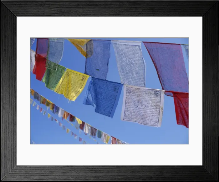 Framed Print : Buddhist prayer flags Framed Print : Buddhist prayer flags