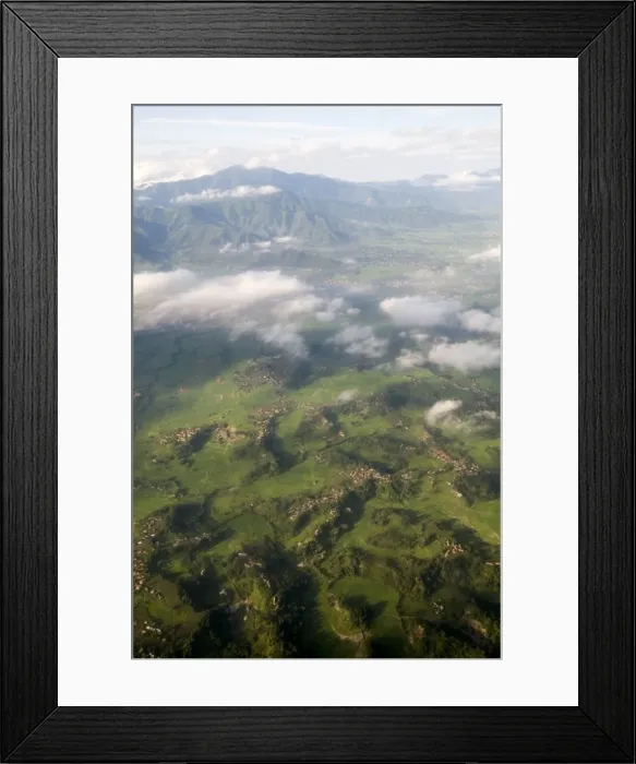Framed Print : Aerial view of Nepal Framed Print : Aerial view of Nepal