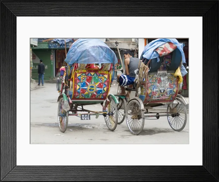 Framed Print : Rickshaws, Thamel area Framed Print : Rickshaws, Thamel area