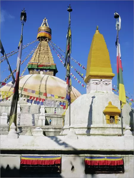 Buddhist stupa at Bodnath (Bodhnath) (Boudhanath)