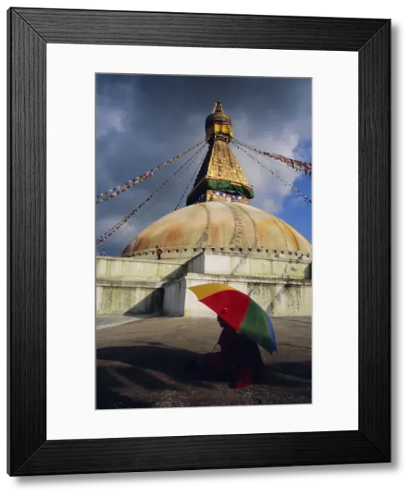Framed Print : Buddhist stupa at Bodnath (Bodhnath (Boudhanath) Framed Print : Buddhist stupa at Bodnath (Bodhnath (Boudhanath)
