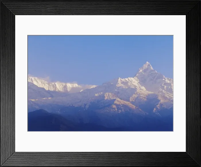 Framed Print : Machhapuchhare peak (Fish Tail) from Sarangkot village Framed Print : Machhapuchhare peak (Fish Tail) from Sarangkot village
