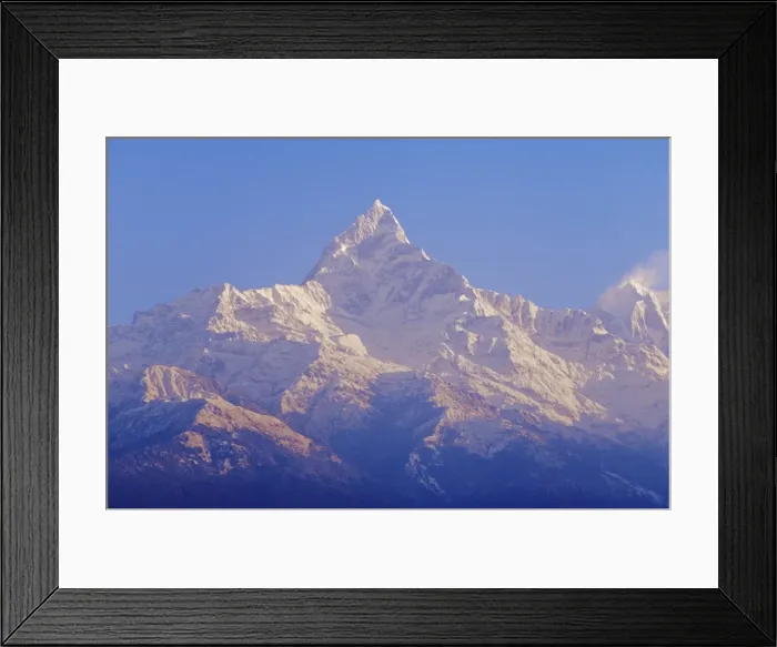 Framed Print : Machhapuchhare peak (Fish Tail) from Sarangkot village Framed Print : Machhapuchhare peak (Fish Tail) from Sarangkot village
