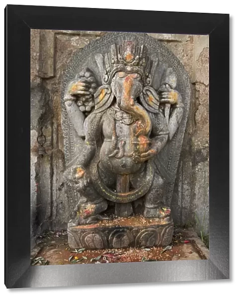 Ganesh stone statue, Kathmandu, Nepal