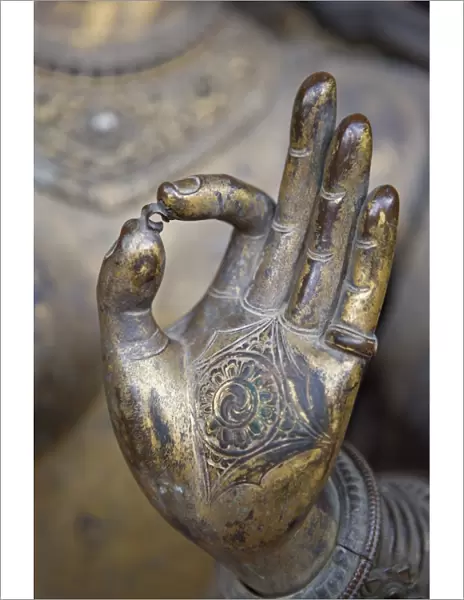Close-up of the hand of Ganga