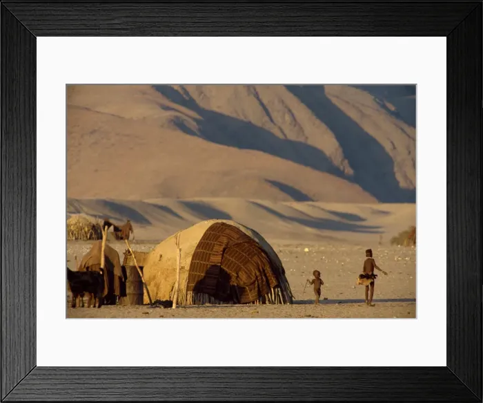 Framed Print : Himba village Framed Print : Himba village