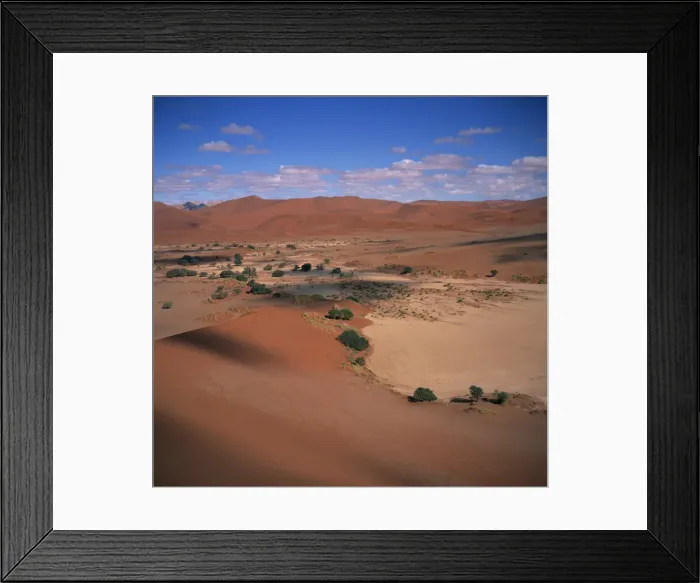 Framed Print : The Soussusvlei sand dunes in Naukluft Park in Framed Print : The Soussusvlei sand dunes in Naukluft Park in