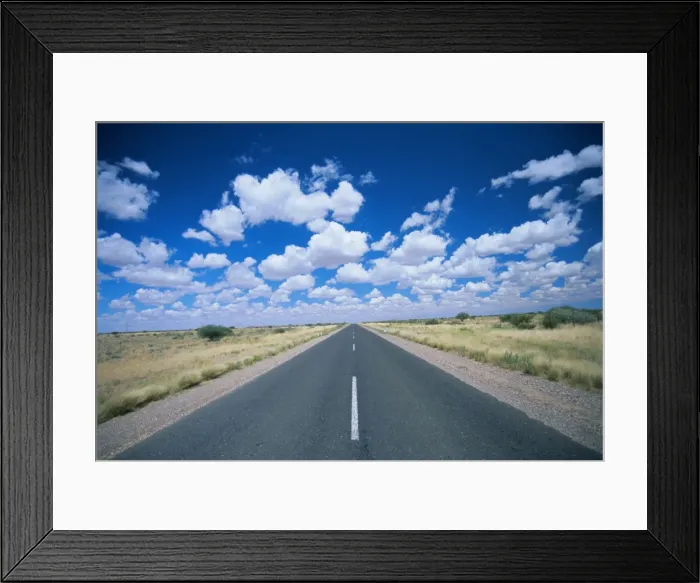 Framed Print : Straight road near Mariental Framed Print : Straight road near Mariental
