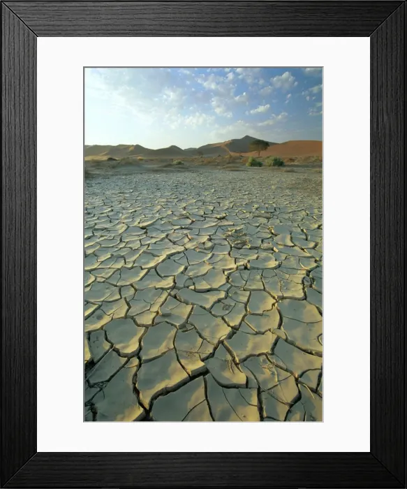 Framed Print : Sunbaked mud pan / cracked earth Framed Print : Sunbaked mud pan / cracked earth