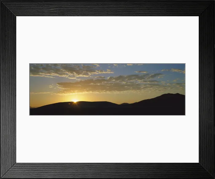 Framed Print : Sunset over sand dunes at Sesriem Framed Print : Sunset over sand dunes at Sesriem