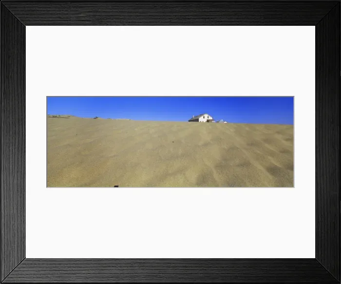 Framed Print : Exterior of German house in the deserted mining town Framed Print : Exterior of German house in the deserted mining town