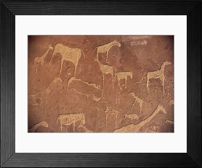 Framed Print : Rock engravings Framed Print : Rock engravings